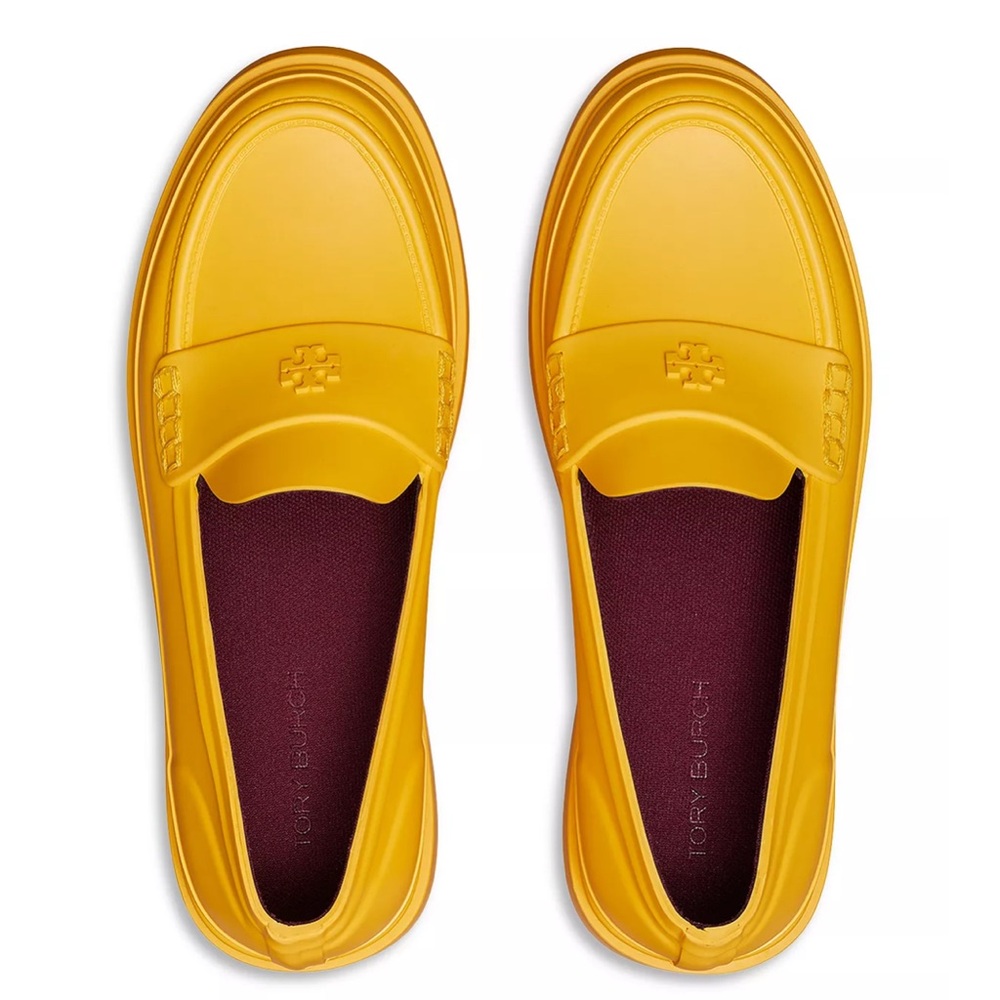 TORY BURCH CLASSIC RAIN LOAFER - Color Goldfinch size 8! NEVER WORN! Brand new